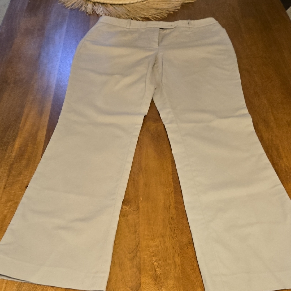 Calvin Klein Women's Beige Straight Leg Pants